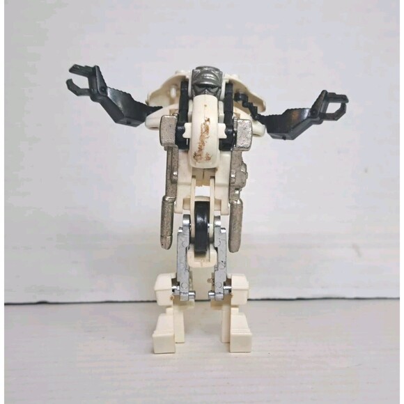 Vtg 1984 GoBots 3" Harley Robo White Bike Figure Tonka Bandai MR-37 Transformer - Picture 5 of 8